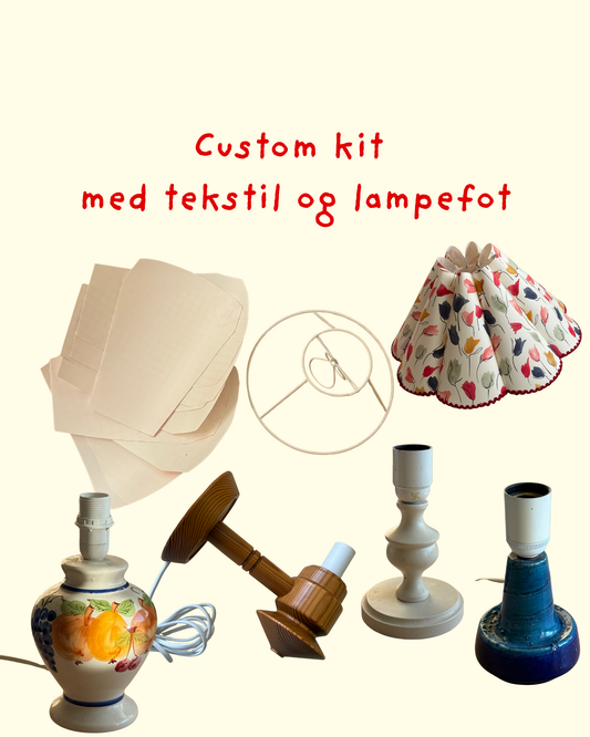 Kurspakke - lampeskjerm + lampefot