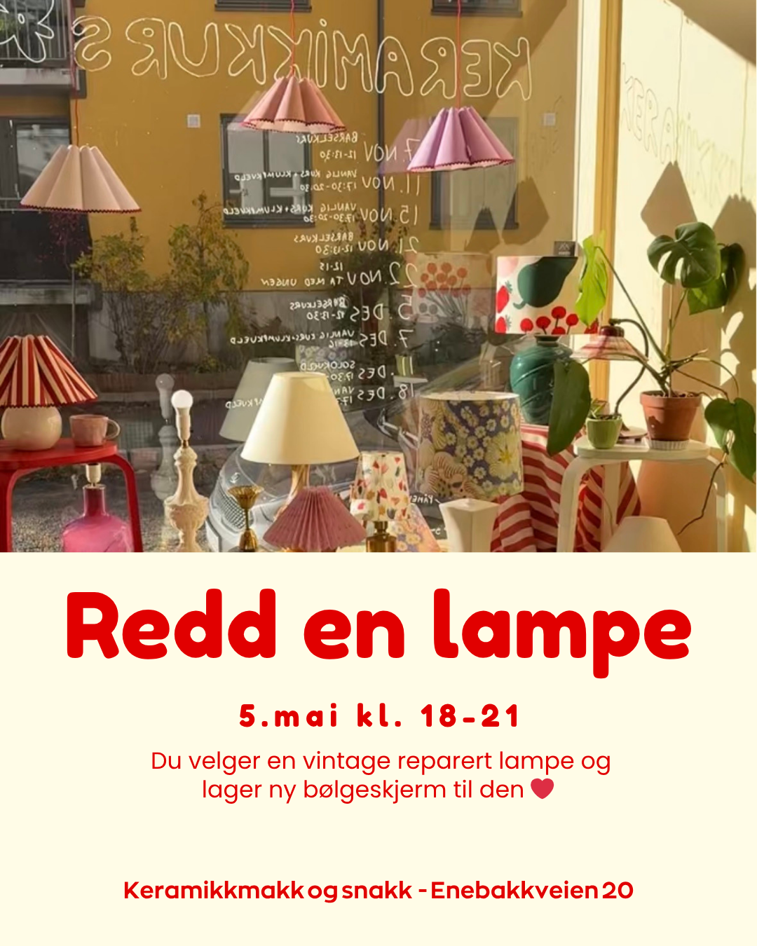 REDD EN LAMPE 5. MAI! ♻️