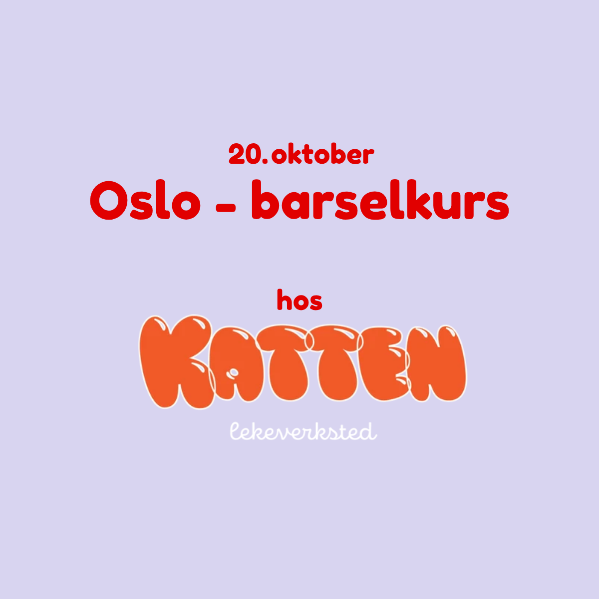 Barselkurs 20. okt